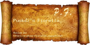 Puskás Fiorella névjegykártya